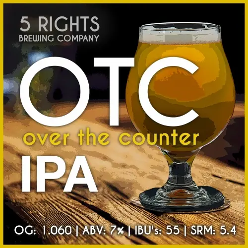 5 Rights Brewing Company OTC (Over the Counter) IPA