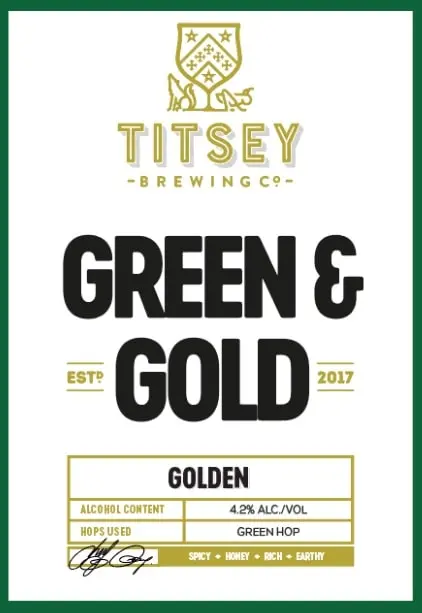 Titsey Brewing Company Green & Gold