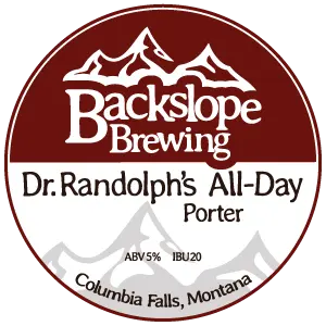 Backslope Brewing Dr. Randolph All Day Porter