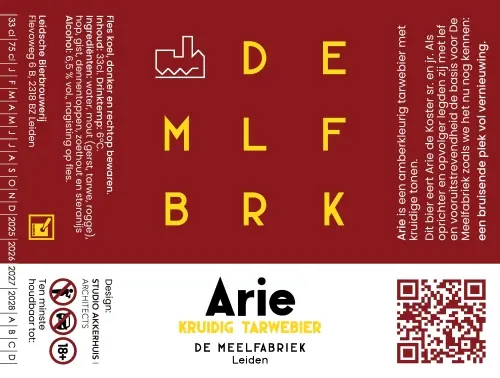 Leidsch Bier De Meelfabriek - Arie
