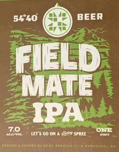 54°40' Brewing Company Field Mate IPA