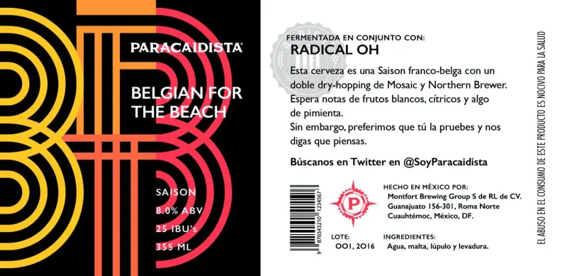 Cerveceria Paracaidista Belgian For The Beach (8%)