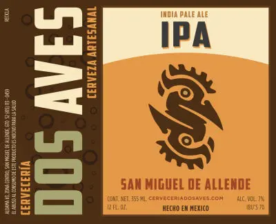 Cervecería Dos Aves IPA