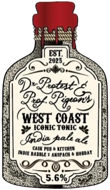 Indie Rabble Brewing Co. Dr. Protest & Prof. Pigeon's West Coast Iconic Tonic