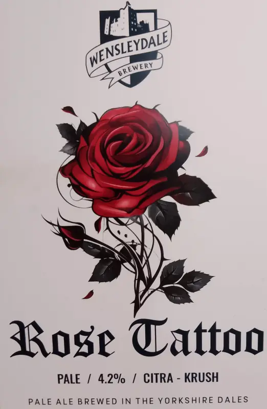 Wensleydale Rose Tattoo