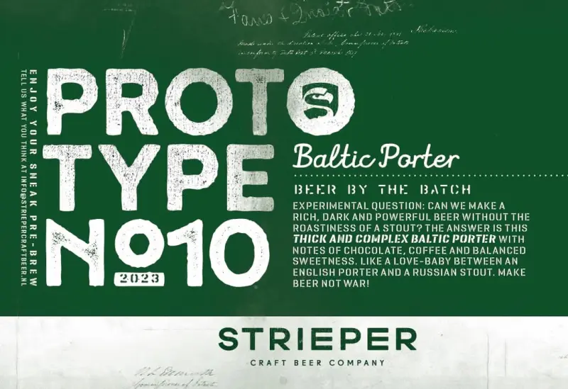 Strieper Craft Beer Company Prototype N°10 - Baltic Porter