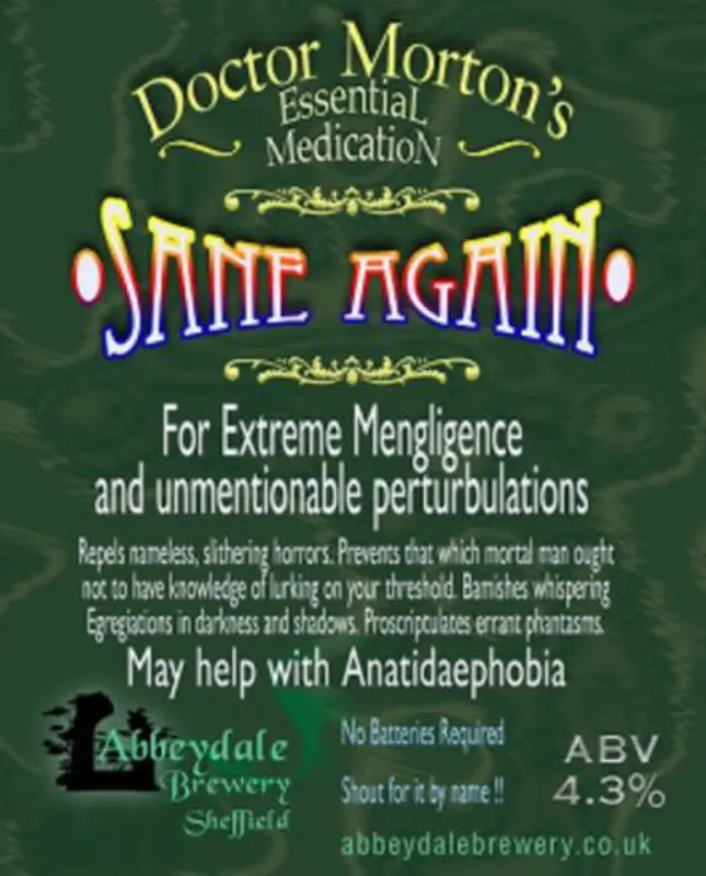 Abbeydale Brewery Doctor Morton's - Sane Again
