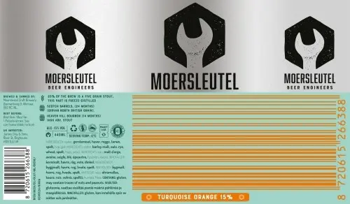 Moersleutel Craft Brewery 8720615266388 - Barcode Turquoise Orange