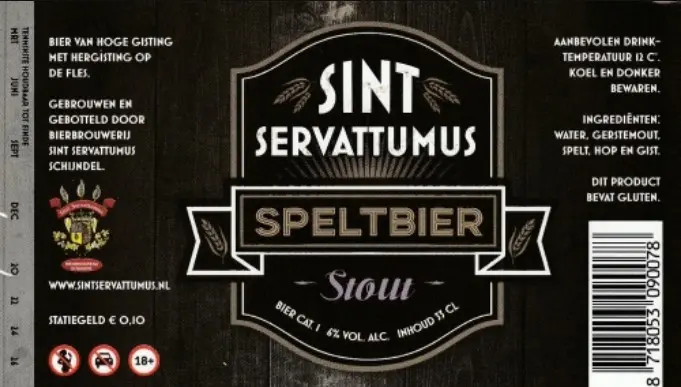 Bierbrouwerij Sint Servattumus Speltbier Stout