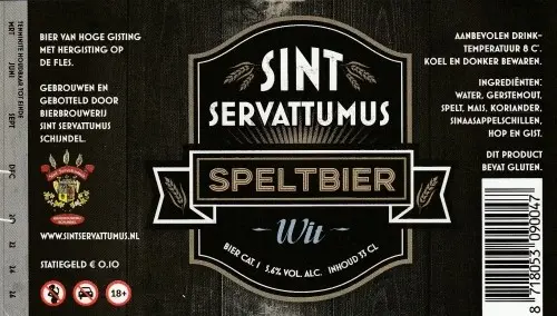 Bierbrouwerij Sint Servattumus Speltbier Wit