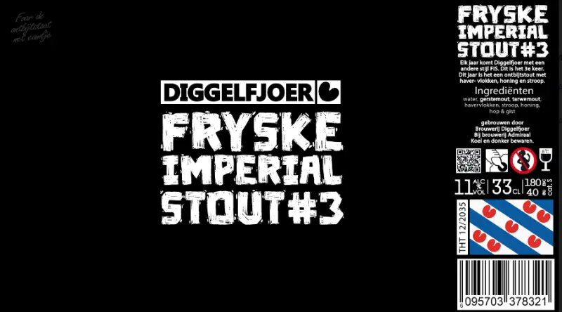Brouwerij Diggelfjoer Fryske Imperial Stout #3