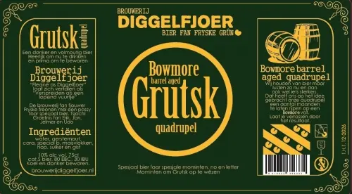 Brouwerij Diggelfjoer Grutsk Quadrupel - Bowmore BA