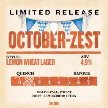 The Squire's Landing James Squire October-Zest