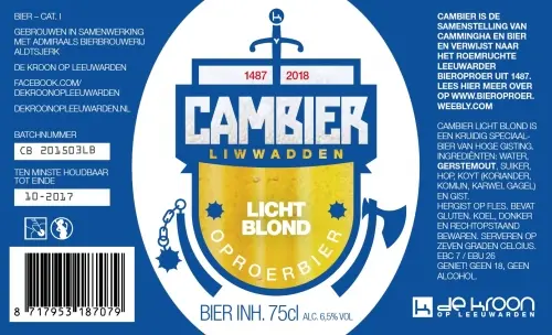 De Kroon Op Leeuwarden Cambier Licht Blond