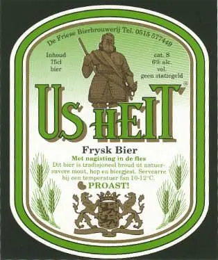 Friese Bierbrouwerij Us Heit Frysk Bier