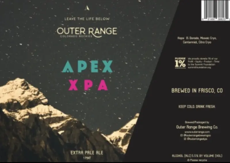 Outer Range Brewing Co. Apex XPA