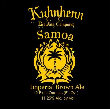 Kuhnhenn Brewing Company Samoa Imperial Brown Ale