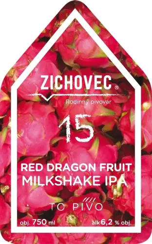 Rodinný Pivovar Zichovec Red Dragon Fruit Milkshake IPA 15
