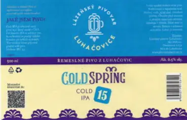 Lázeňský pivovar Luhačovice Cold Spring 15%