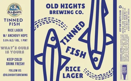 Old Hights Brewing Company Tinned Fish