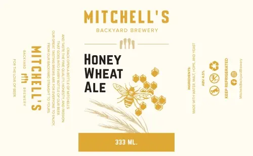 Mitchell's Backyard Brewery Honey Wheat