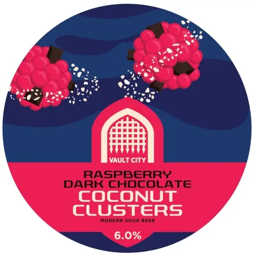 Vault City Raspberry Dark Chocolate Coconut Clusters