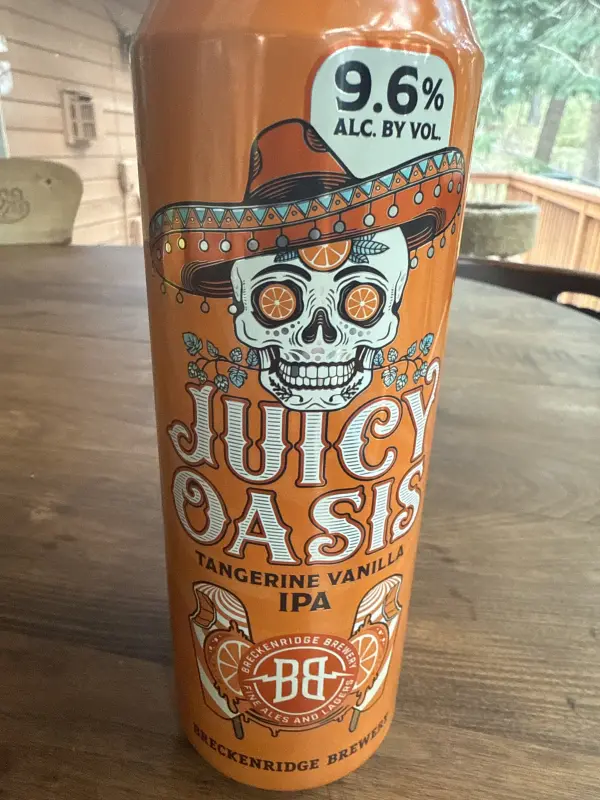 Breckenridge Brewery Juicy Oasis: Tangerine Vanilla IPA