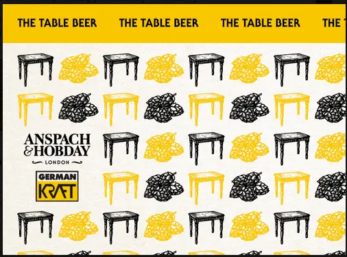 Anspach & Hobday The Table Beer - German Kraft collab
