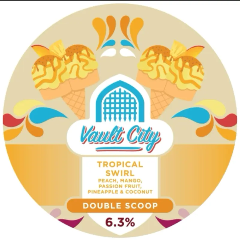 Vault City Tropical Swirl Double Scoop