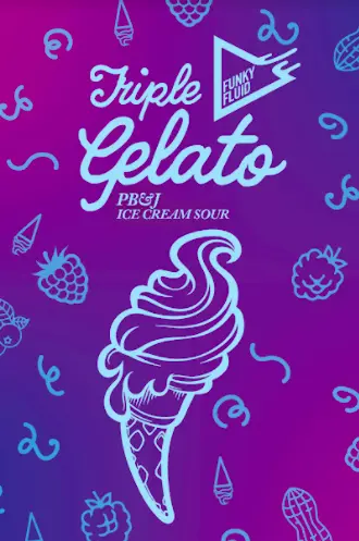 Funky Fluid Triple Gelato: PB&J