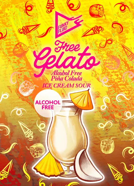 Funky Fluid Free Gelato: Piña Colada