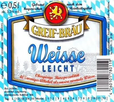 Brauerei Josef Greif Weisse Leicht