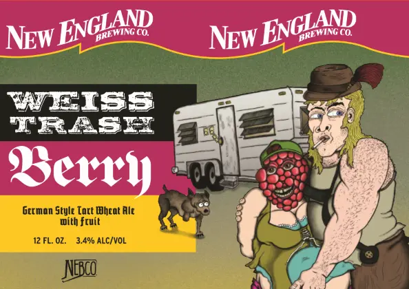 New England Brewing Company Weiss Trash Berry