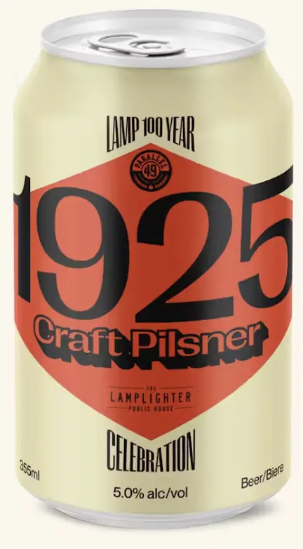 Parallel 49 Brewing Company 1925 Craft Pilsner