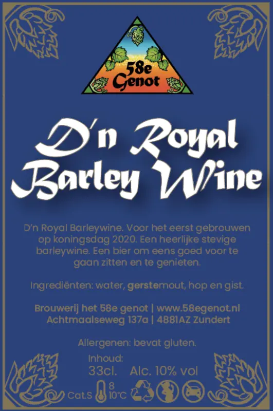 Brouwerij Het 58e Genot D'n Royal Barleywine