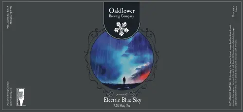Oakflower Brewing Company Electric Blue Sky