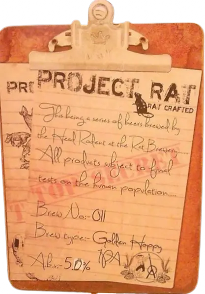 Rat Brewery Project Rat #011 - Golden Hoppy IPA