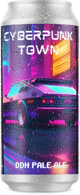 Game Over Brewing Co. Cyberpunk Town