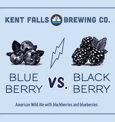 Kent Falls Brewing Blueberry vs. Blackberry
