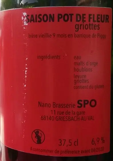 SPO Saison Pot de Fleur - Griottes