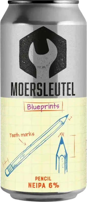 Moersleutel Craft Brewery Blueprints - Pencil