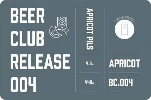 Allkin Brewery Beer Club Release 004 - Apricot Pils
