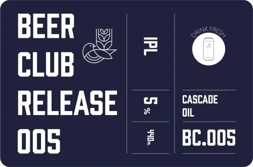 Allkin Brewery Beer Club Release 005 - IPL Cascade Oil