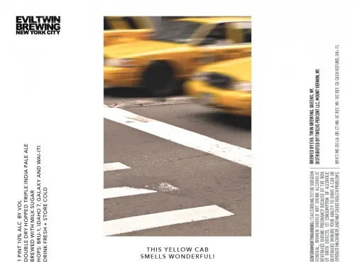Evil Twin Brewing NYC This Yellow Cab Smells Wonderful!