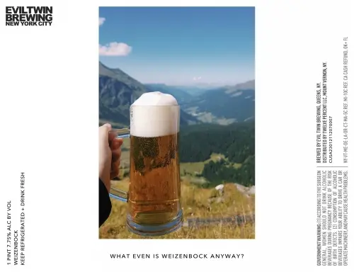 Evil Twin Brewing NYC What Even Is Weizenbock Anyway?