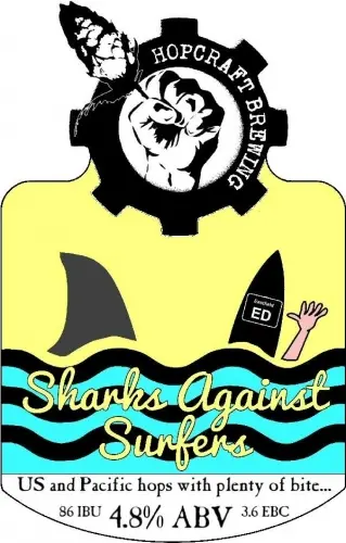 Hopcraft Brewing Sharks Against Surfers