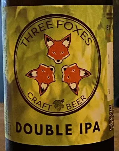 Three Foxes Craft Beer Double IPA