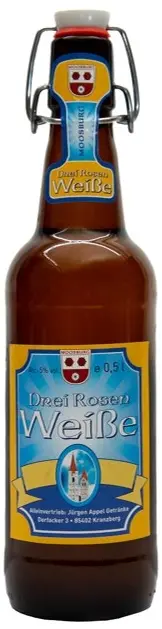 Erste Dampfbierbrauerei Zwiesel Moosburg Drei Rosen Weisse