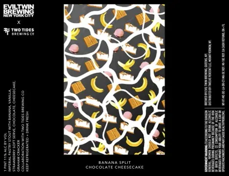 Evil Twin Brewing NYC Banana Split Chocolate Cheesecake