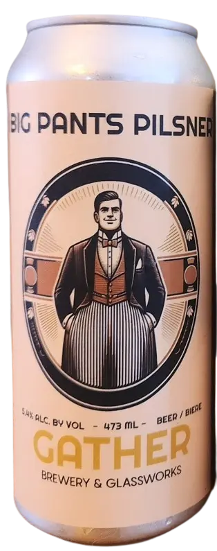 Gather Brewery (and Glassworks) Big Pants Pilsner